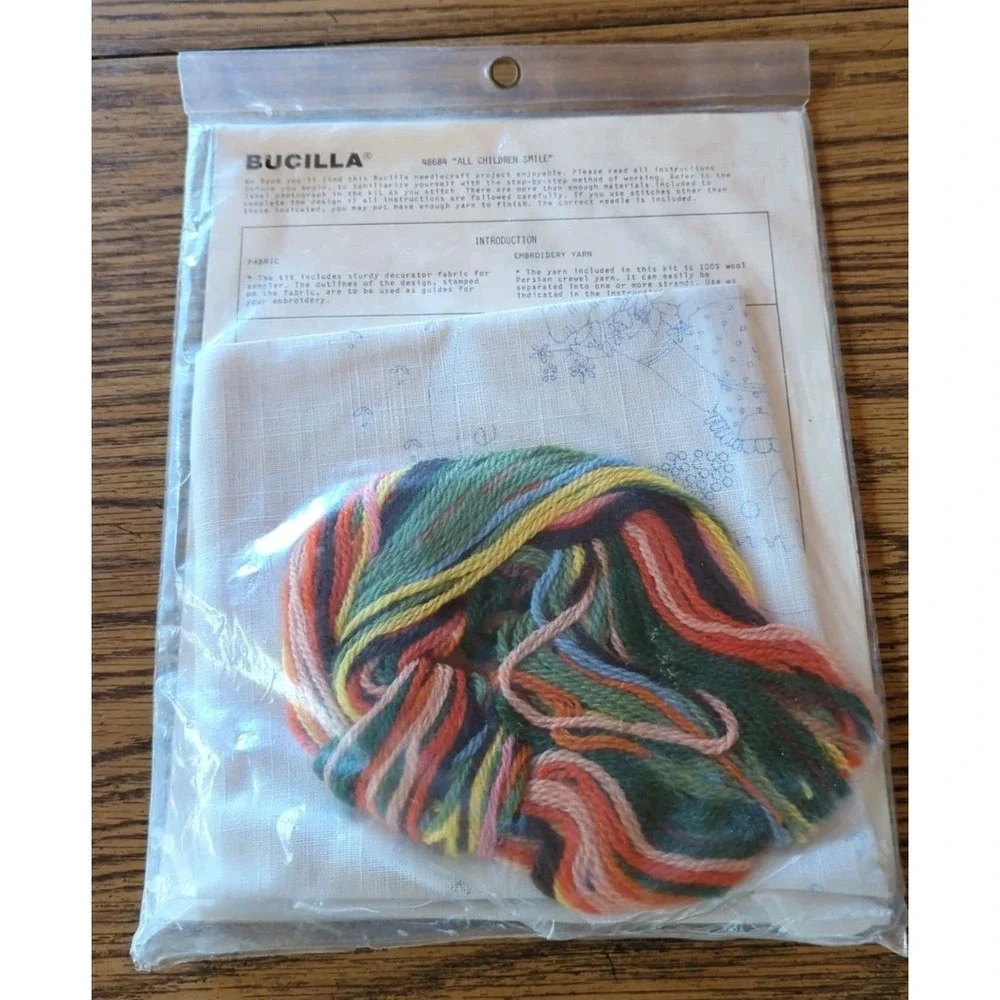 Vintage New Bucilla Needlepoint Stitch Kit 